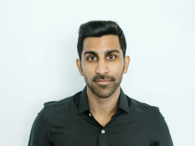 Candidate taking an AI-proctored interview on laptop